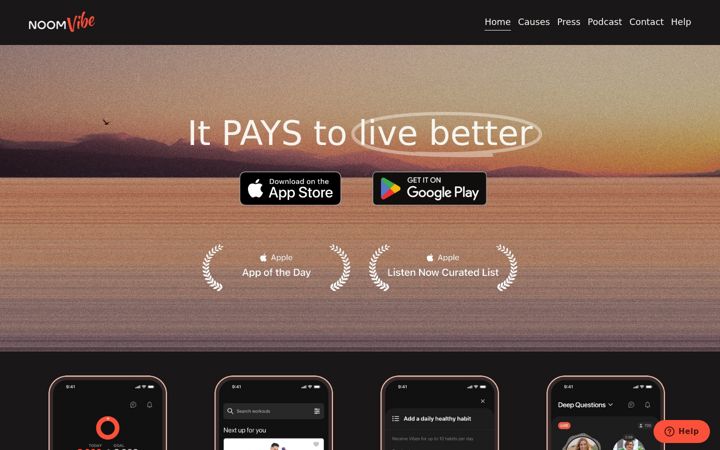 Screenshot of wisdom.audio