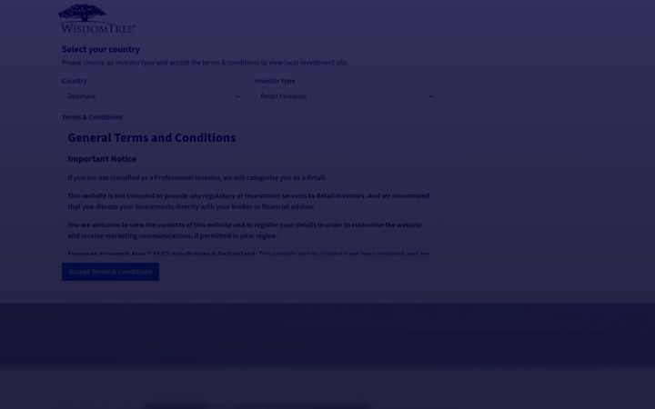 Screenshot of wisdomtree.eu