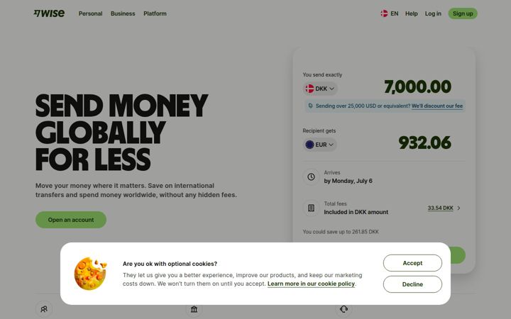 Zrzut ekranu wise.com