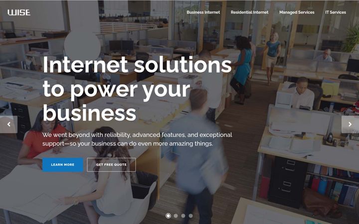 Screenshot of wise.net.lb
