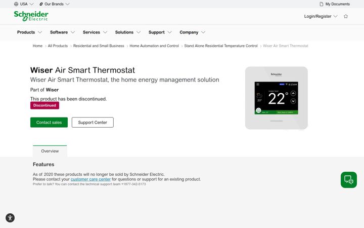 Screenshot van wiserair.com