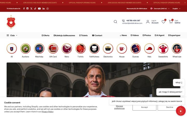 Screenshot of wislakrakow.com