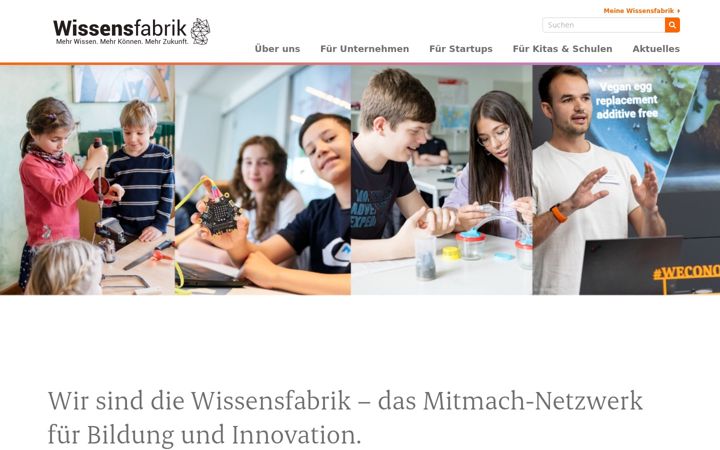 Screenshot of wissensfabrik.de