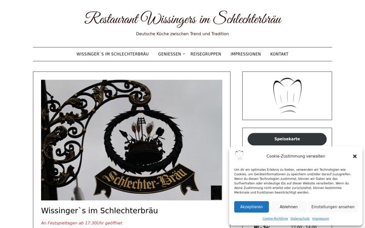 Captură de ecran a wissingers.de