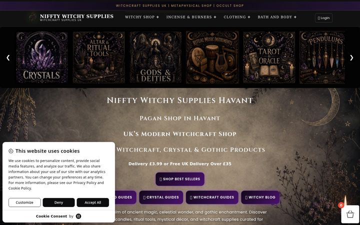 Képernyőkép: witchy-supplies.co.uk