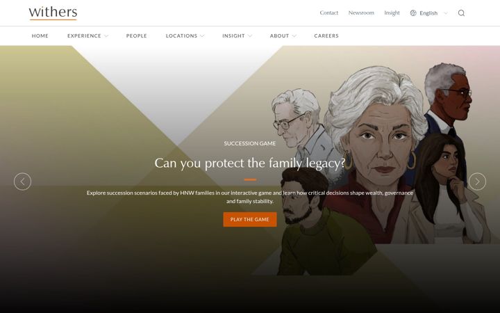 Screenshot of withersworldwide.com