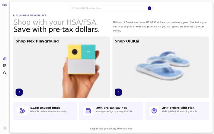 Screenshot of withflex.com