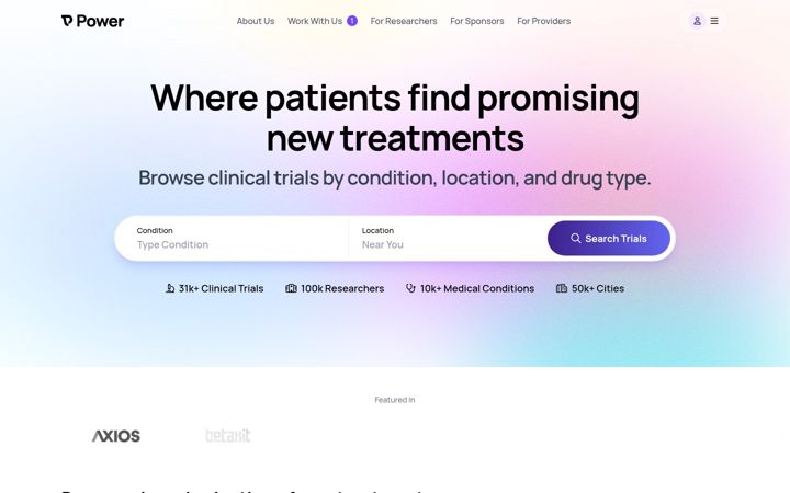 Screenshot of withpower.com