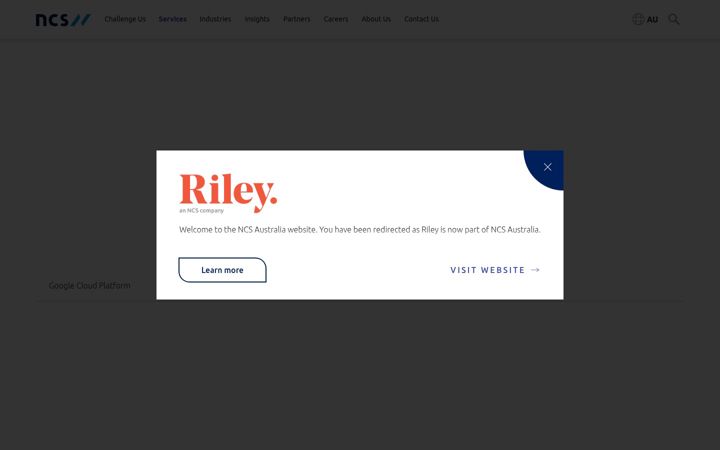 Capture d'écran de withriley.com