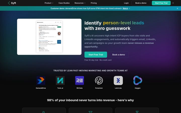 Screenshot von withsyft.com