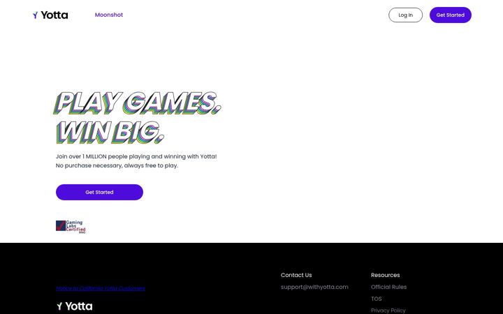 Screenshot of withyotta.com