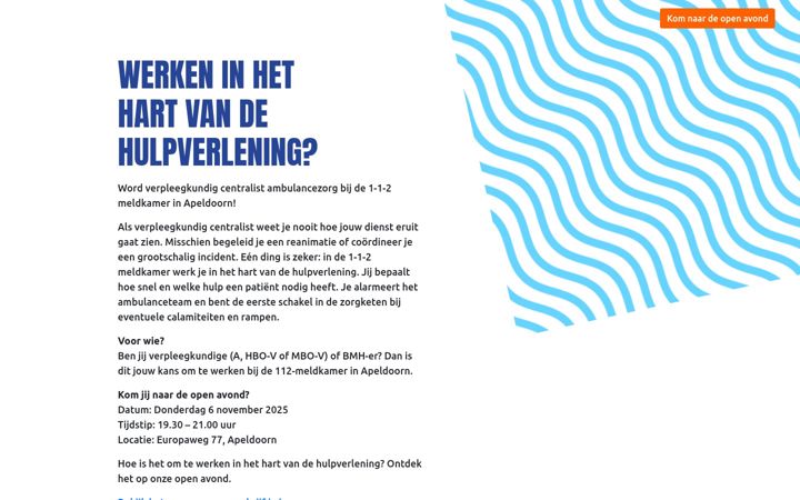 Screenshot di wittekruisvacatures.nl