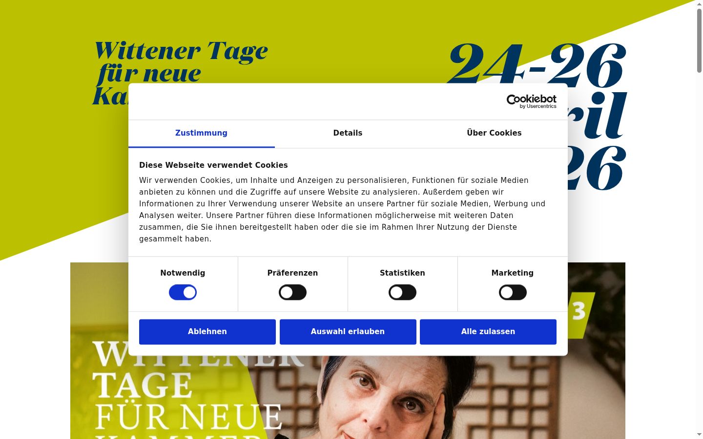 Sutikimo reklamjuostės, rodytos prieš bet kokią sąveiką, ekrano kopija