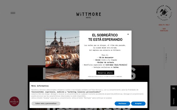 Screenshot of wittmorehotel.com