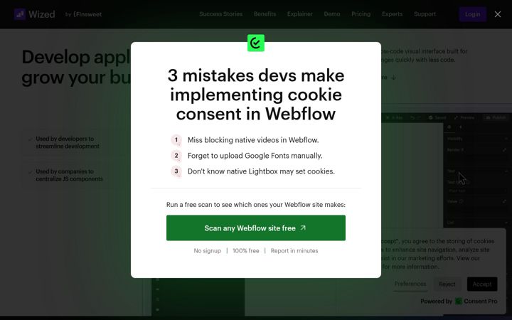 Screenshot of wized.com