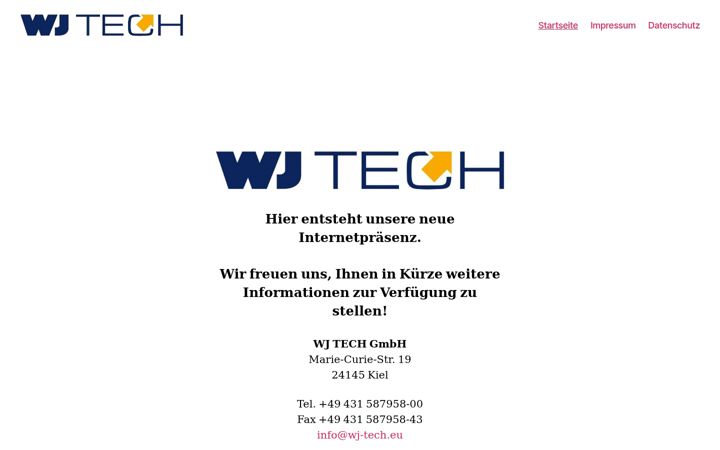 Screenshot van wj-tech.eu