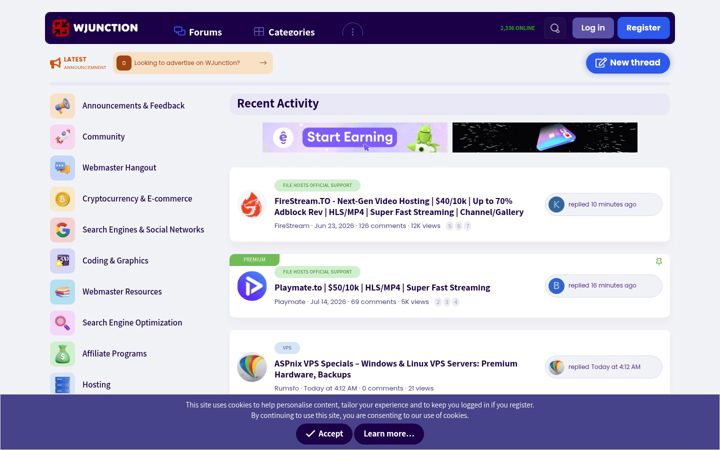 Screenshot of wjunction.com