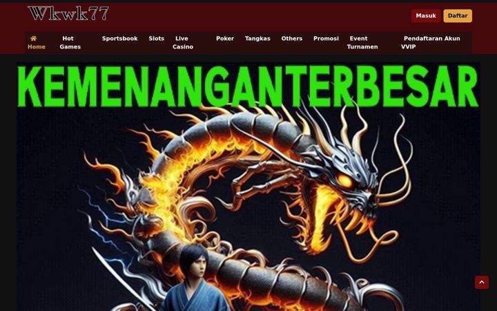 Screenshot of wkwk77.net