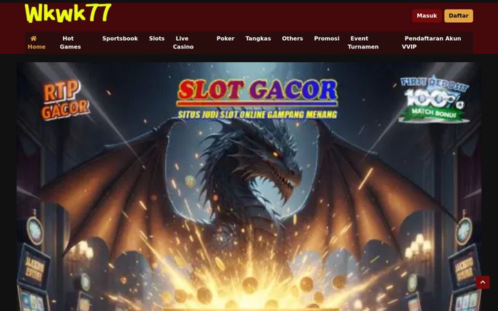 Screenshot of wkwk77.org