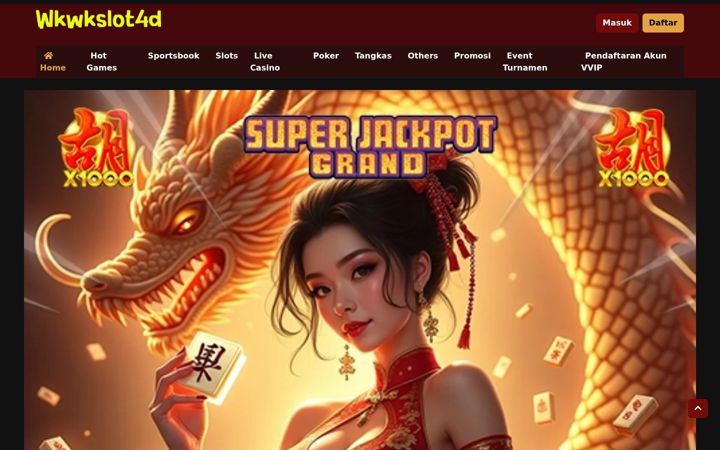 Screenshot of wkwkslot4d.com