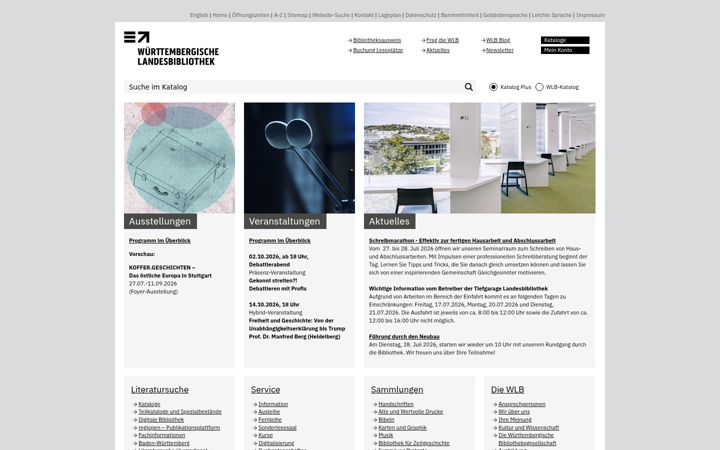 Screenshot of wlb-stuttgart.de