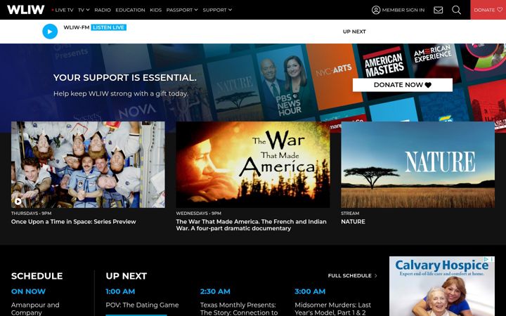 Screenshot of wliw.org