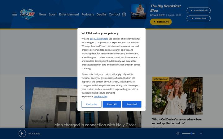 Screenshot of wlrfm.com