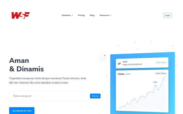 Screenshot of wlsf.link