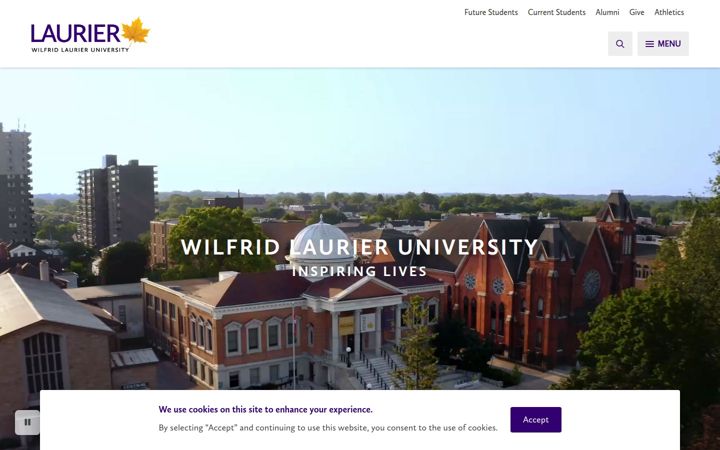 Screenshot ta' wlu.ca