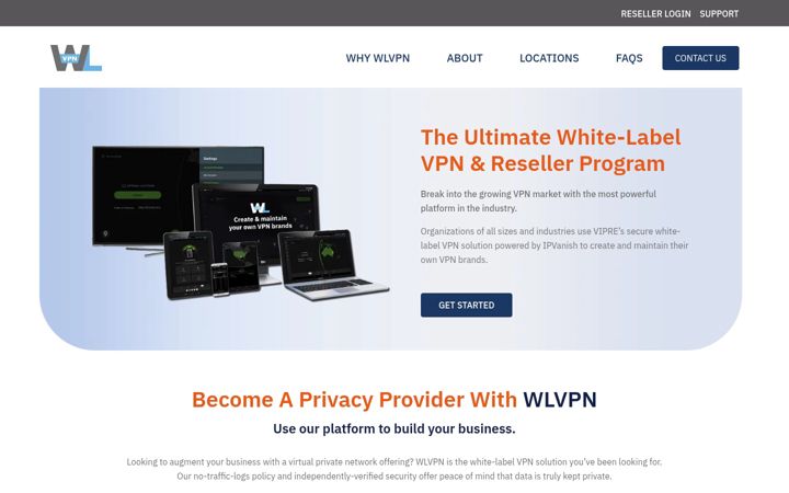 Képernyőkép: wlvpn.com