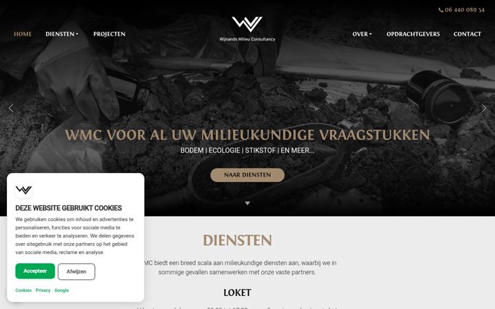 Screenshot του wmc-groep.nl