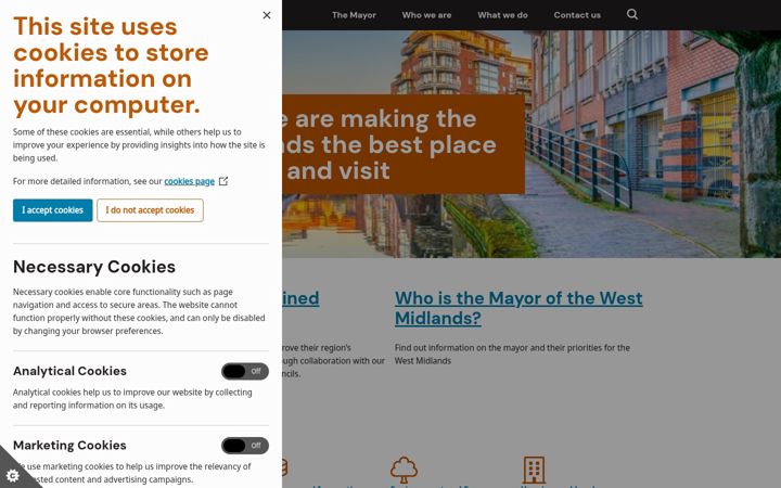 Screenshot of wmca.org.uk