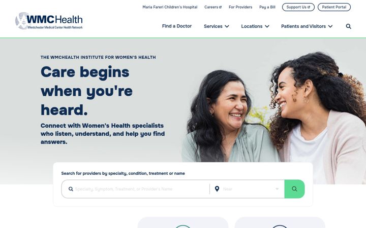Screenshot of wmchealth.org