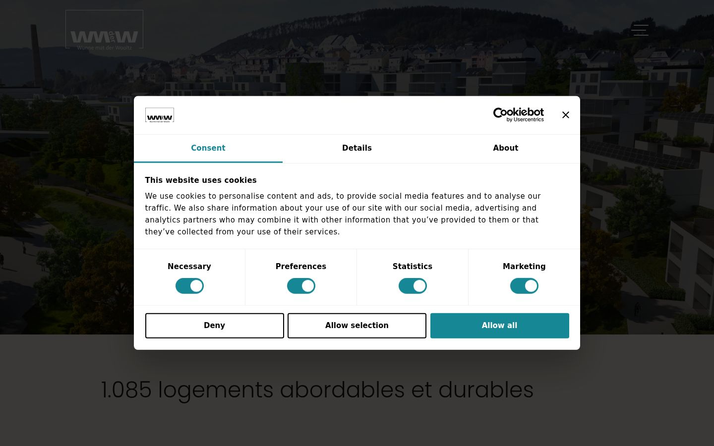Screenshot tal-banner tal-kunsens muri qabel kwalunkwe interazzjoni