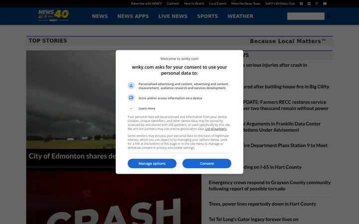 Screenshot of wnky.com