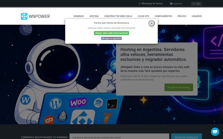 Screenshot of wnpower.host