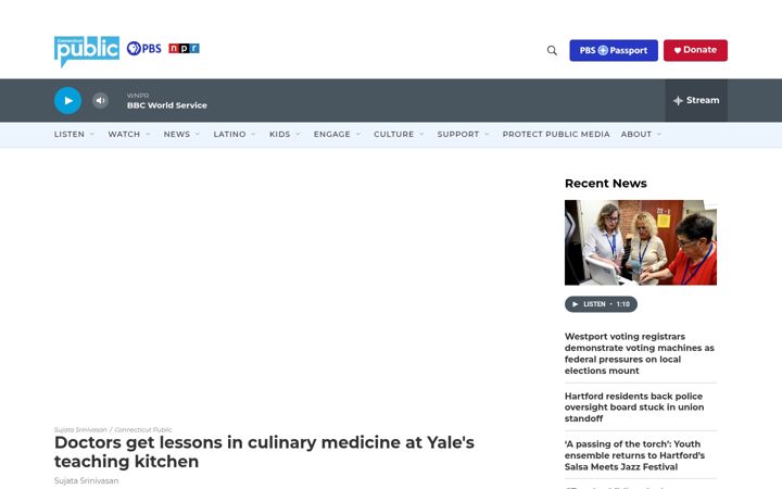 Screenshot of wnpr.org