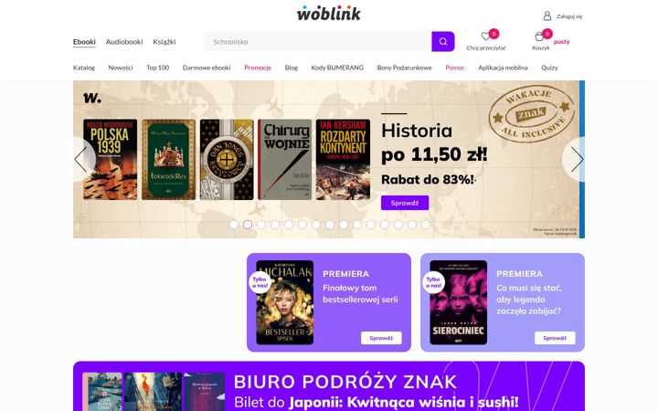 Screenshot of woblink.com