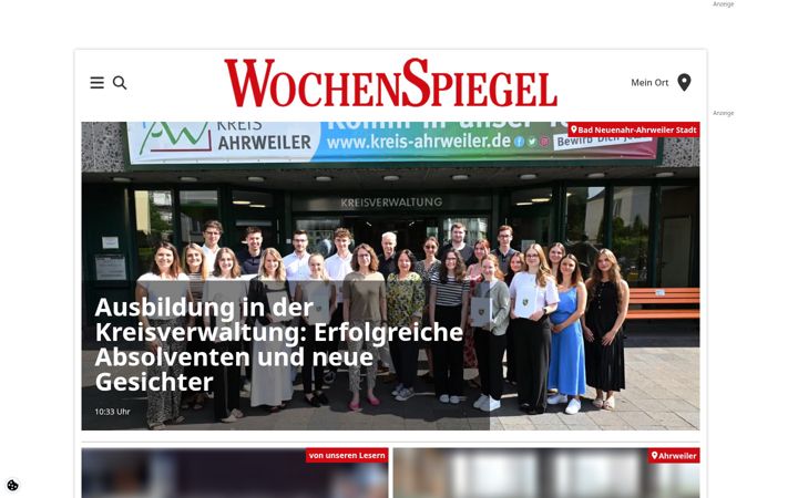 Screenshot of wochenspiegellive.de