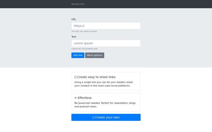 Screenshot of wocial.com
