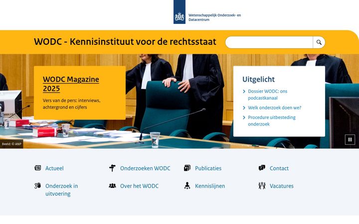 Screenshot of wodc.nl