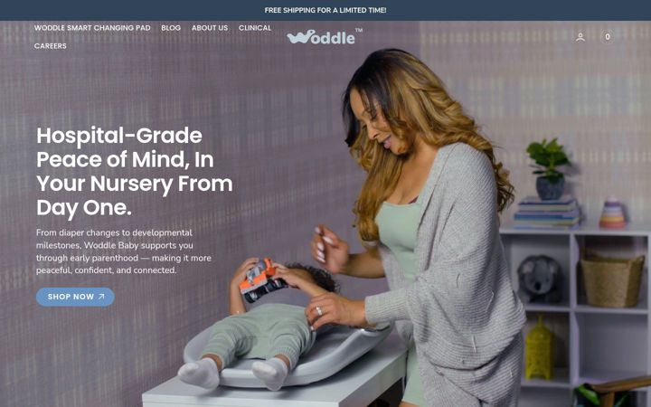 Екранна снимка на woddlebaby.com
