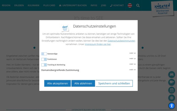 Screenshot of woerthersee.com