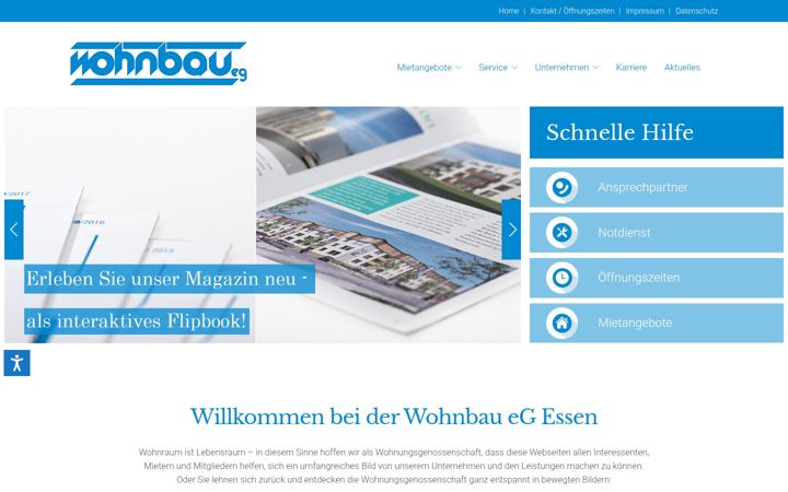 Screenshot of wohnbau-eg.de