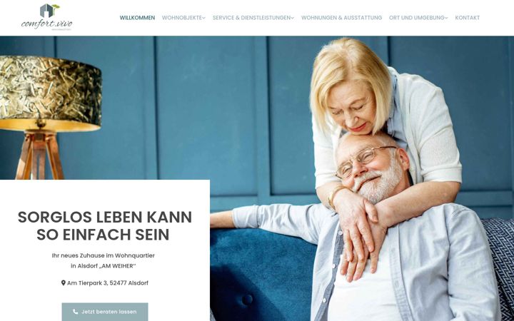 Zrzut ekranu wohnquartier-alsdorf.de