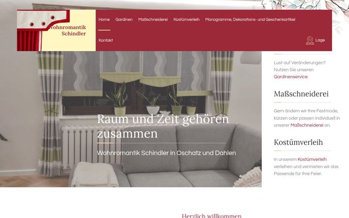 Captura de ecrã de wohnromantik-schindler.de