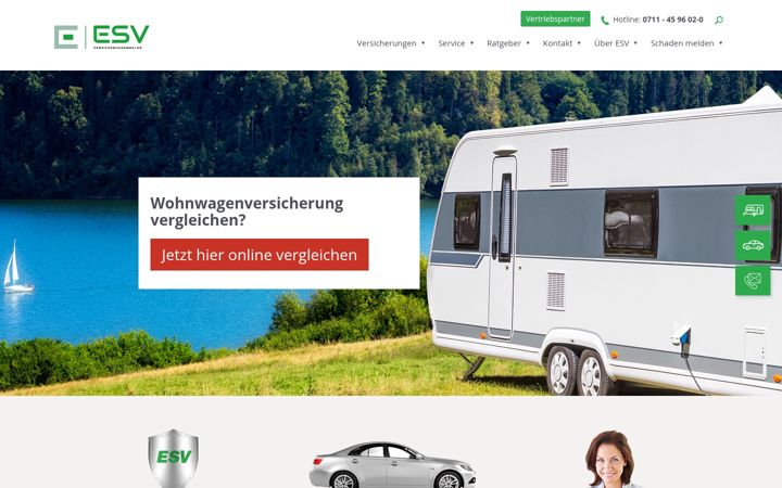 Screenshot of wohnwagenversicherungen.de