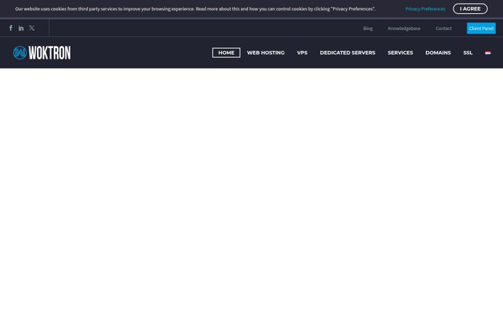 Screenshot of woktron.com
