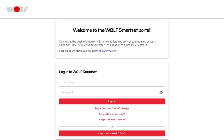 Screenshot of wolf-smartset.com