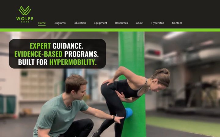 Екранна снимка на wolferehab.com